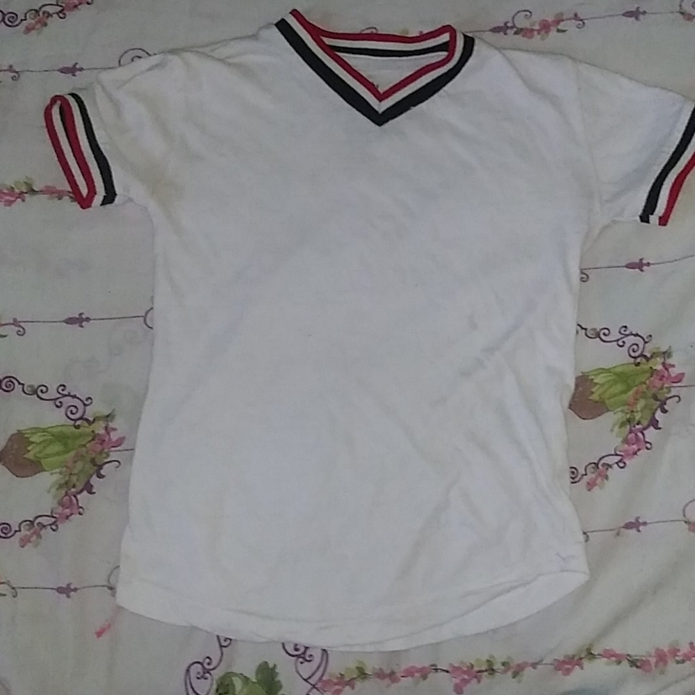 Red ,White, and Black Shirt